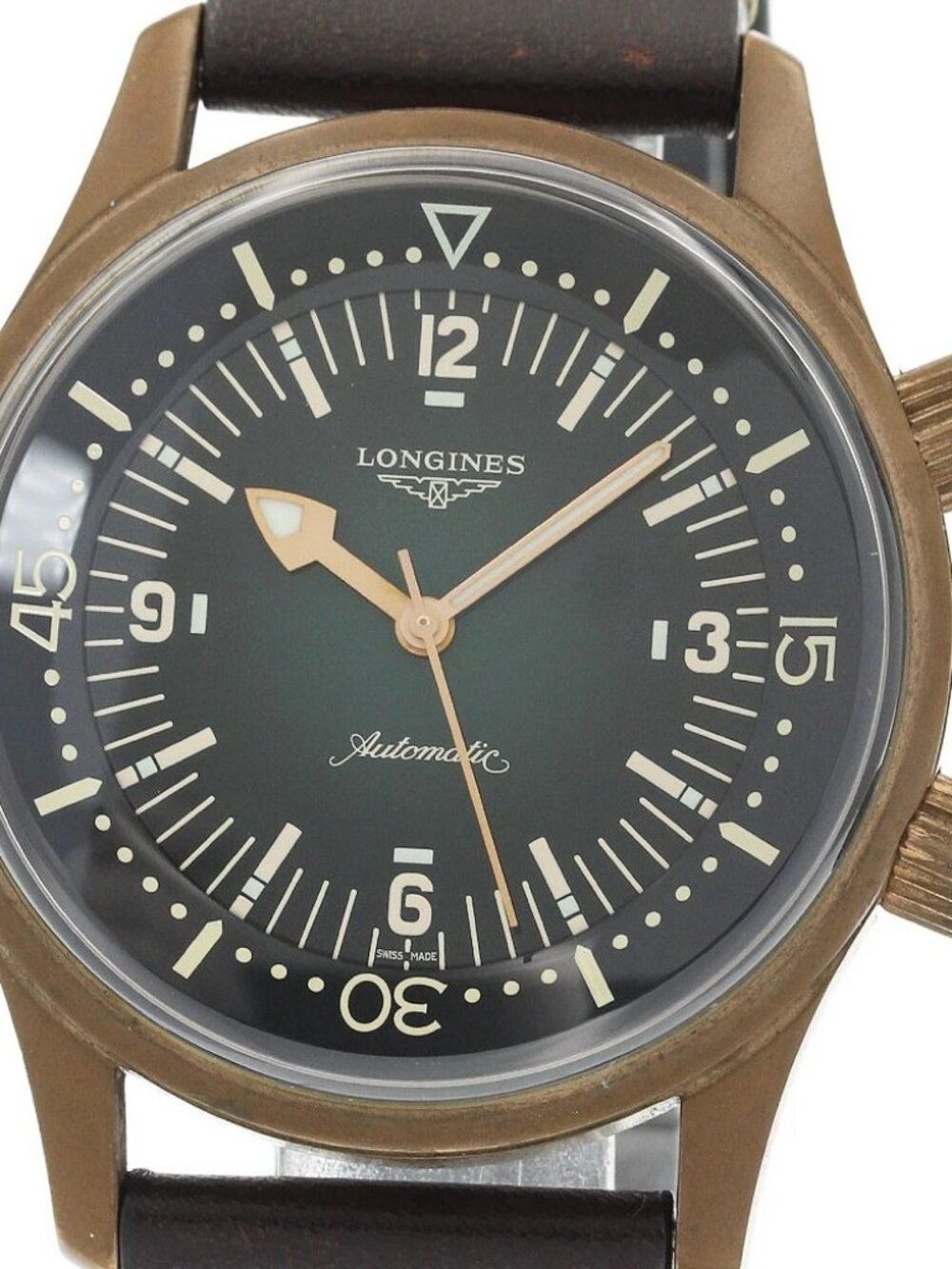 LONGINES Legend diver L3.774.1 green Dial Automatic Men's Watch